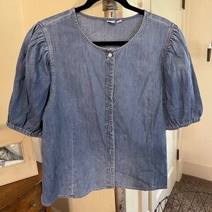 Denim blouse